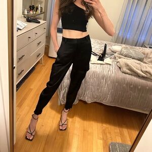 Aritzia Babaton satin cargo pants
